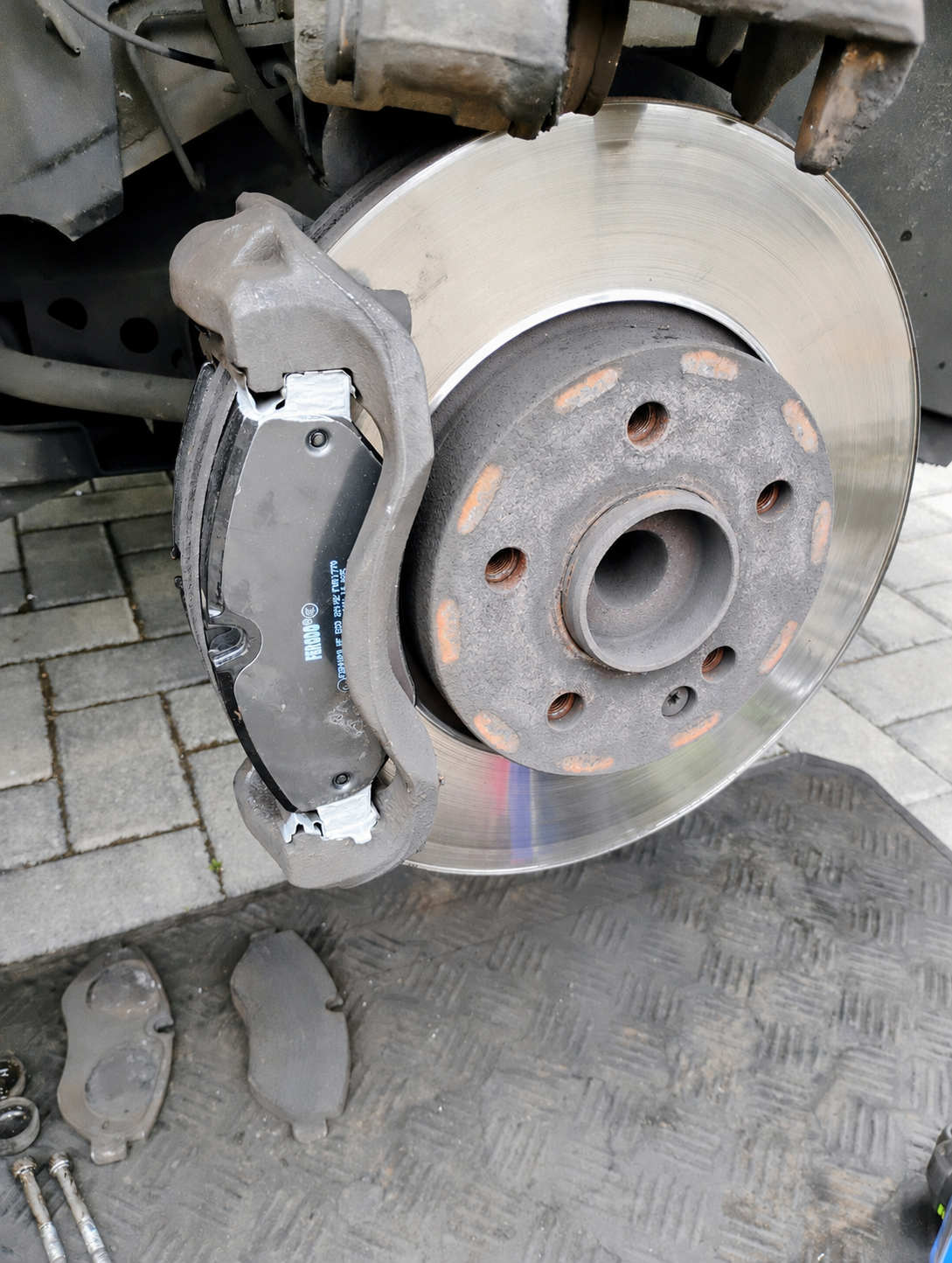 New brake pads fitted